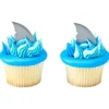 Shark Fins Cupcake Cake Decorating pics toppers 12 set