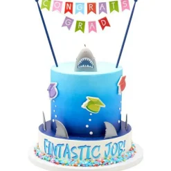 Shark Fins Cupcake Cake Decorating pics toppers 12 set