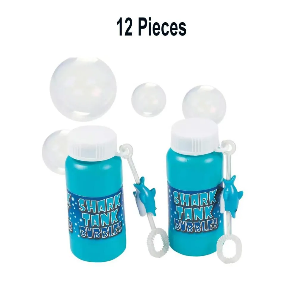 Shark Tank Bubble Bottles Party Favor Set 12 Pack 1.5 oz