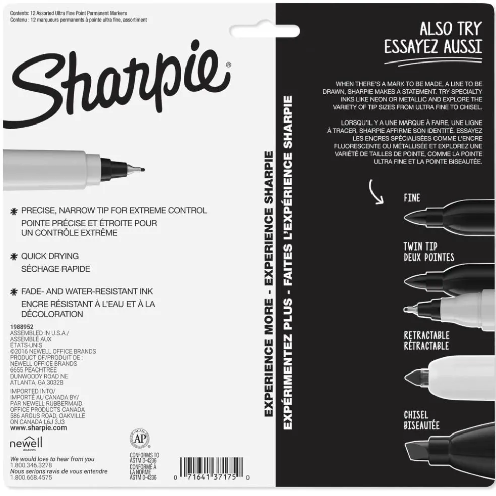 Sharpie® Ultra Fine Point Permanent Marker Set
