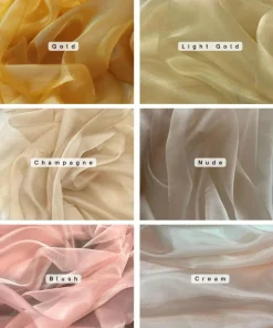 Sheer Organza Fabric by the Yard, 60