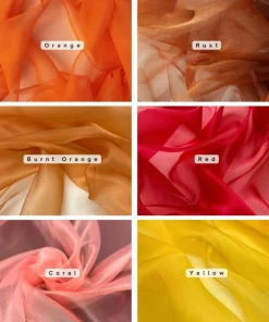 Sheer Organza Fabric by the Yard, 60