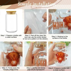 20 Sheets Highland Cow UV DTF Cup Wraps – 16oz Sunflower Waterproof Rub On Transfer Stickers – Personalized Glass Cup, Bottle & Wood Craft Decals for DIY Home Decor