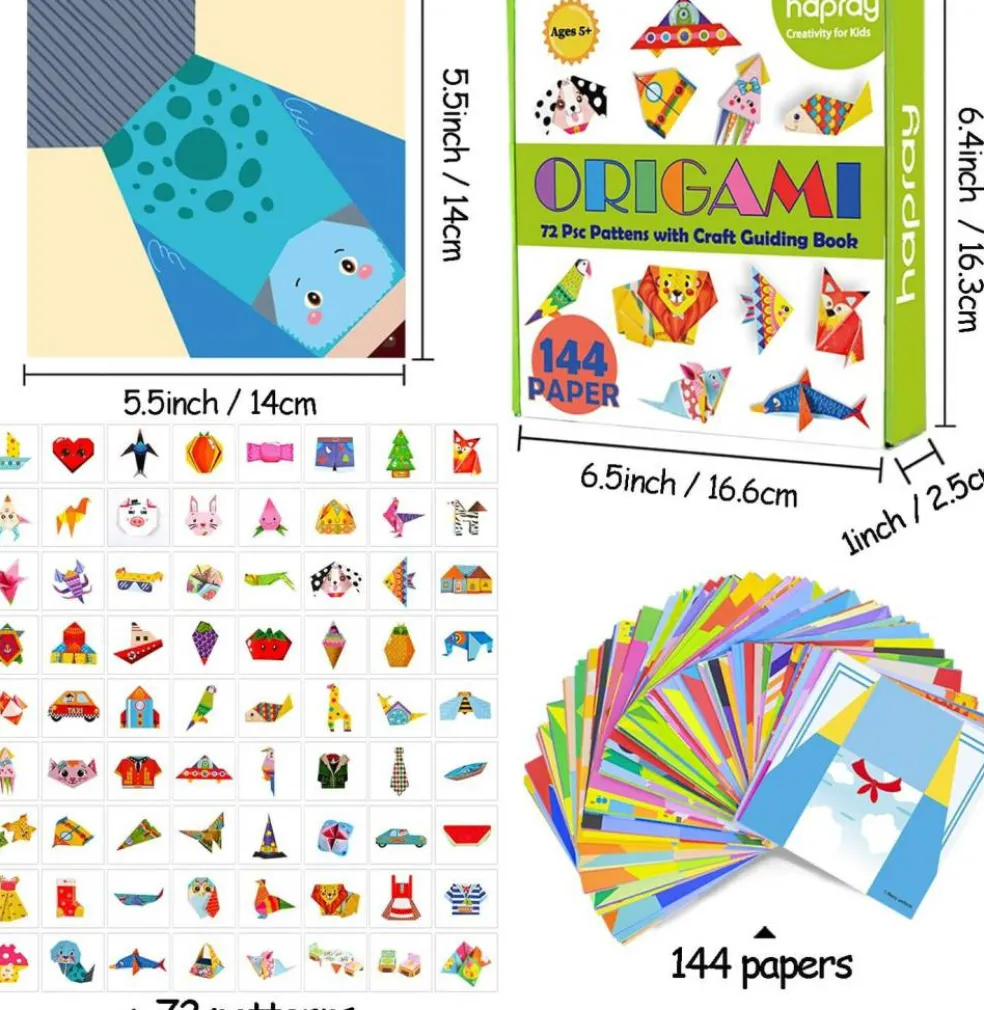 144 Sheets Origami Kit