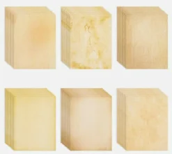96 Sheets 8.5x11 Inches Old Age Vintage Style Paper