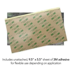 Shell Veneer, 5.5 x 9.5 inches | WMOP, BMOP, Abalone | Includes 3M Adhesive Sheet for Application, Great for Inlay Projects
