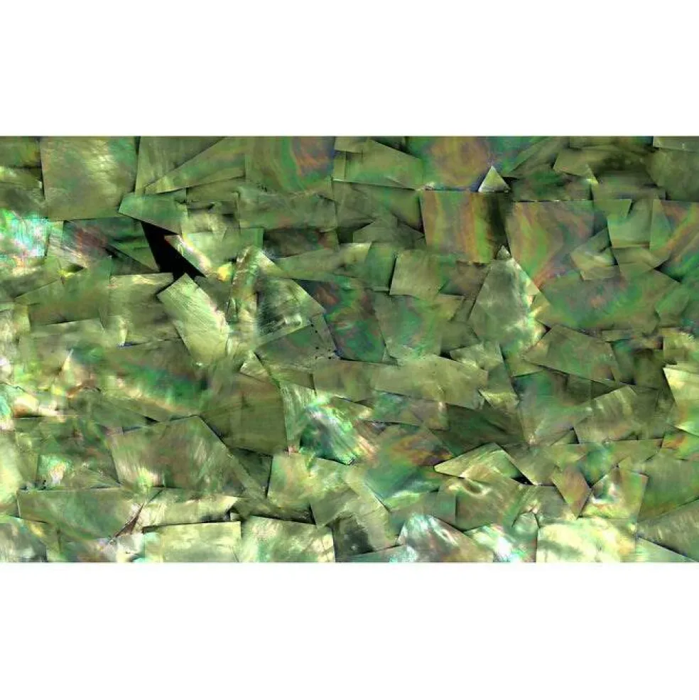 Shell Veneer, 5.5 x 9.5 inches | WMOP, BMOP, Abalone | Includes 3M Adhesive Sheet for Application, Great for Inlay Projects