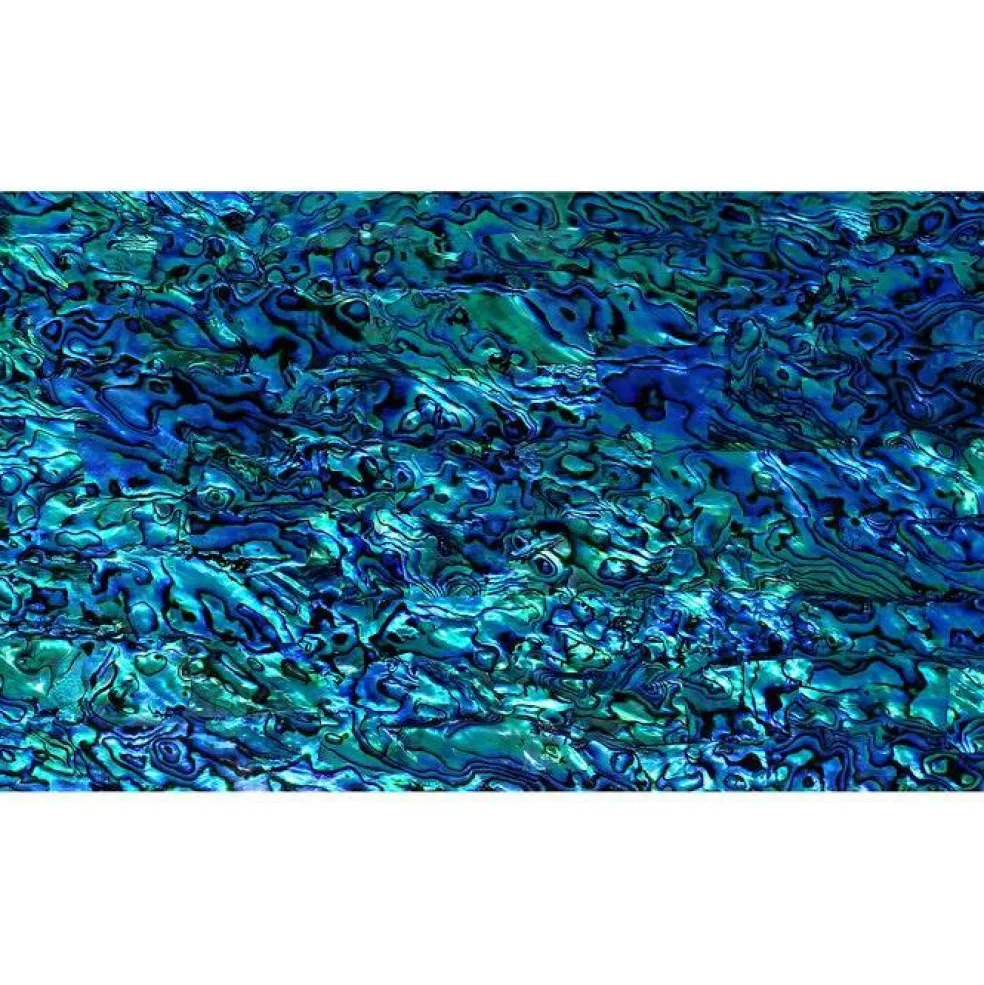 Shell Veneer, 5.5 x 9.5 inches | WMOP, BMOP, Abalone | Includes 3M Adhesive Sheet for Application, Great for Inlay Projects