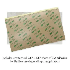 Shell Veneer, 5.5 x 9.5 inches | WMOP, BMOP, Abalone | Includes 3M Adhesive Sheet for Application, Great for Inlay Projects