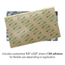 Shell Veneer, 5.5 x 9.5 inches | WMOP, BMOP, Abalone | Includes 3M Adhesive Sheet for Application, Great for Inlay Projects