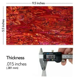 Shell Veneer, 5.5 x 9.5 inches | WMOP, BMOP, Abalone | Includes 3M Adhesive Sheet for Application, Great for Inlay Projects