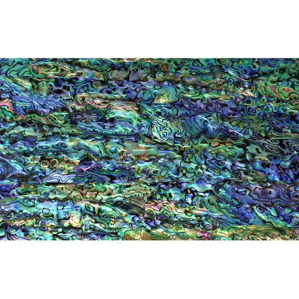 Shell Veneer, 5.5 x 9.5 inches | WMOP, BMOP, Abalone | Includes 3M Adhesive Sheet for Application, Great for Inlay Projects