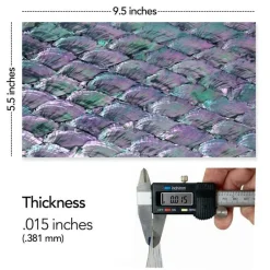 Shell Veneer, 5.5 x 9.5 inches | WMOP, BMOP, Abalone | Includes 3M Adhesive Sheet for Application, Great for Inlay Projects