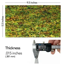 Shell Veneer, 5.5 x 9.5 inches | WMOP, BMOP, Abalone | Includes 3M Adhesive Sheet for Application, Great for Inlay Projects