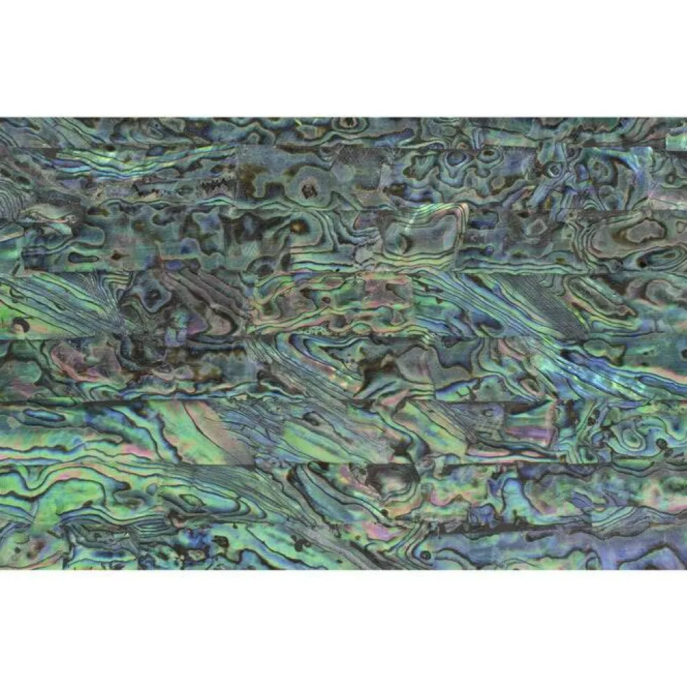 Shell Veneer, 5.5 x 9.5 inches | WMOP, BMOP, Abalone | Includes 3M Adhesive Sheet for Application, Great for Inlay Projects