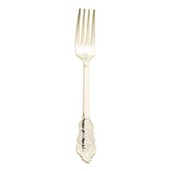 Shiny Baroque Gold Plastic Forks (600 Forks)