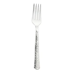 Shiny Metallic Silver Hammered Plastic Forks (1000 Forks)