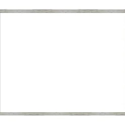 Shiplap White Narrow Framed Dry Erase Magnetic Board