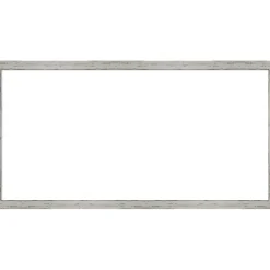 Shiplap White Narrow Framed Dry Erase Magnetic Board