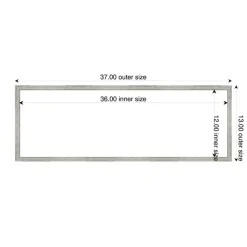 Shiplap White Narrow Framed Dry Erase Magnetic Board