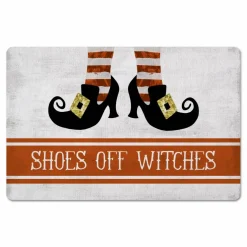 Shoes Off Witches Floor Mat