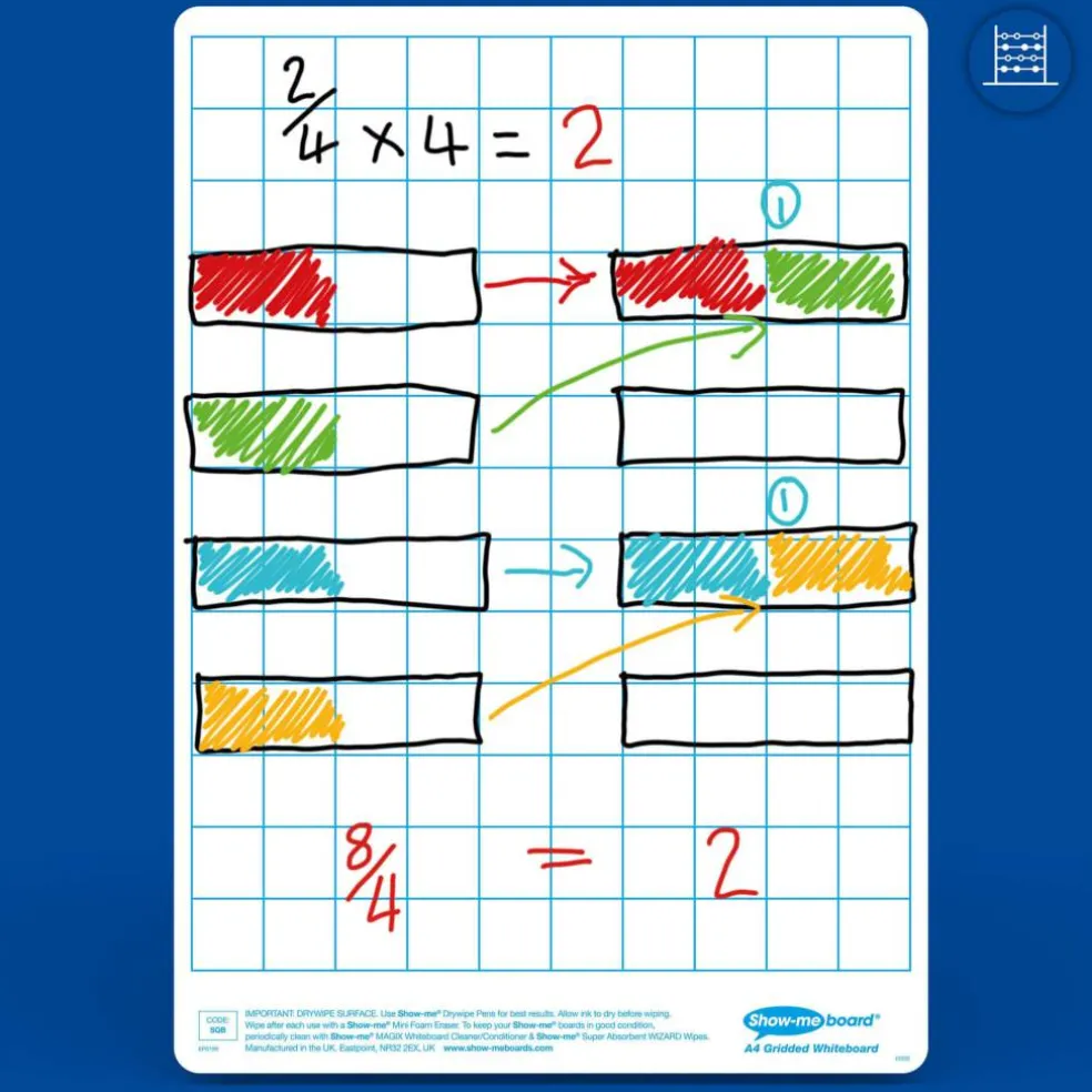 Show-me® A4 Gridded/Plain Lapboards Bulk Box Set