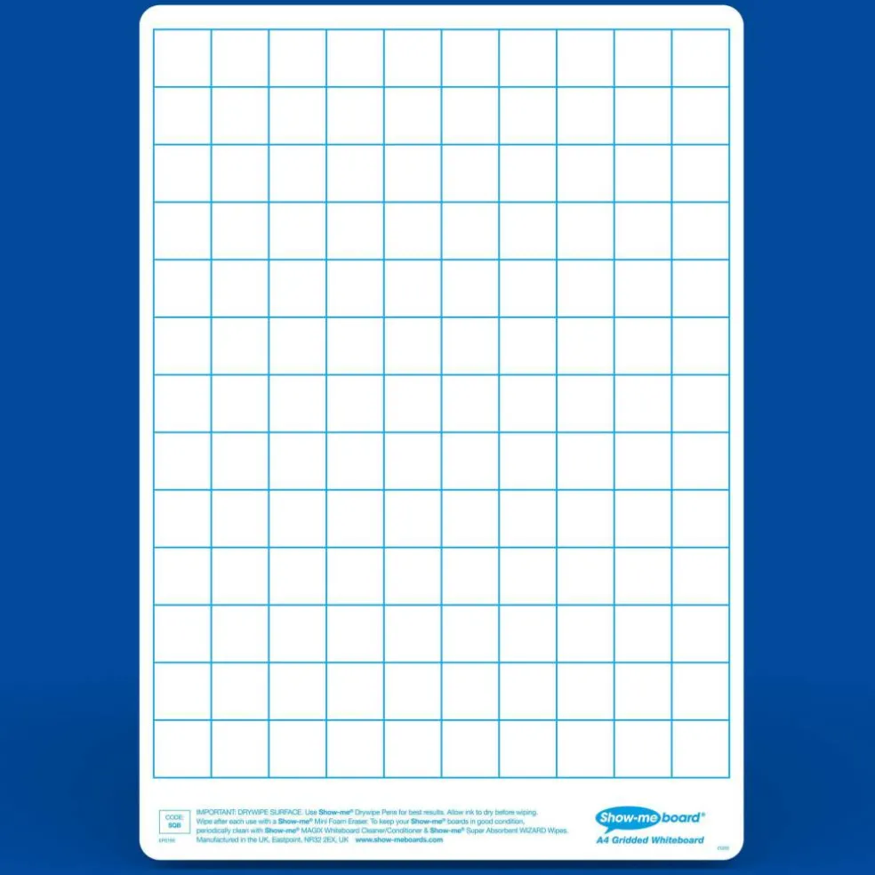 Show-me® A4 Gridded/Plain Lapboards Bulk Box Set