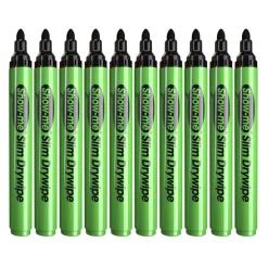 Show-me® Black Medium Tip Slim Barrel Dry Erase Markers, 800ct.