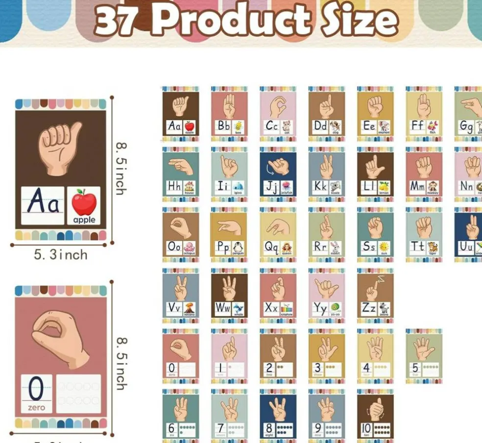 37 Sign Language Posters - Children's Sign Language Poster