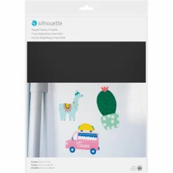 Silhouette® 8.5" x 11" Printable Magnet Paper, 4 Sheets