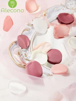 𝟰𝟬𝟬𝙋𝙘𝙨 Silk Rose Petals, Fake Pink Rose Petals for Wedding Proposal Flower Girl Basket, Flower Petals to Throw at Wedding for Birthday Party Decoration