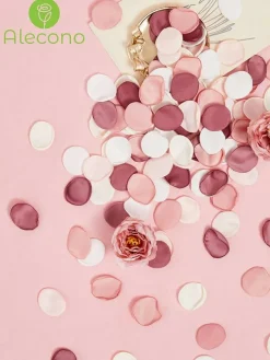 𝟰𝟬𝟬𝙋𝙘𝙨 Silk Rose Petals, Fake Pink Rose Petals for Wedding Proposal Flower Girl Basket, Flower Petals to Throw at Wedding for Birthday Party Decoration