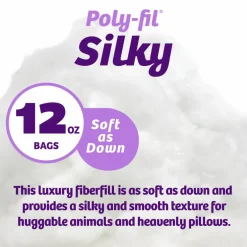 Silky Poly-Fil® Luxury Down Alternative Fiber Fill, 12oz.