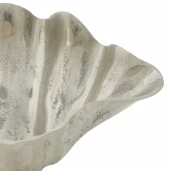 17" Silver Aluminum Coastal Decorative Bowl