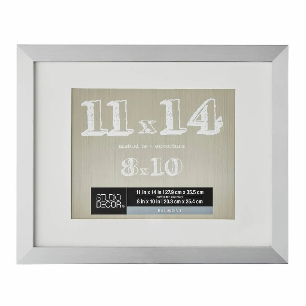 Silver Belmont Frame with Mat by Studio Décor®