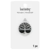 Silver & Black Round Tree of Life Pendant by Bead Landing™