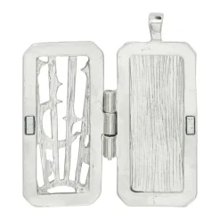 Silver Celestial Rectangle Locket by Bead Landing™