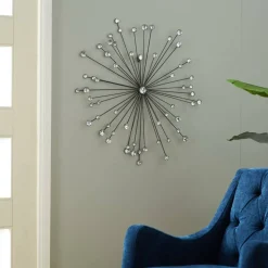Silver Contemporary Metal Wall Decoration