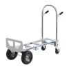 Silver Folding Hand Truck & Platform Cart, 800 lbs Load Capacity