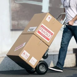 Silver Folding Hand Truck & Platform Cart, 800 lbs Load Capacity