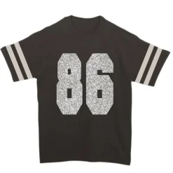 8" Silver Iron-On Glitter Numbers by Make Market®