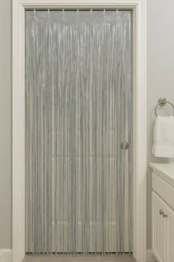 Silver Metallic Tassel Curtain Backdrop, 39" x 78" Party & Event Decoration