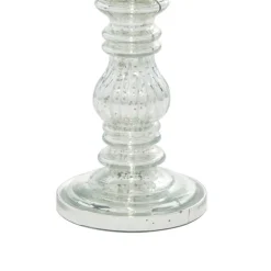 Silver Metal Traditional Candle Holder Set, 2ct.