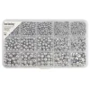 Silver Plastic Spacer Bead Mix by Bead Landing™
