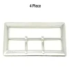 Silver Rectangular Belt Buckle 3.5 Inche