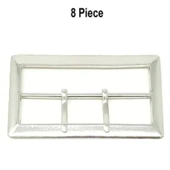Silver Rectangular Belt Buckle 3.5 Inche