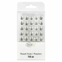 Silver Thumb Tacks by B2C® 150ct.
