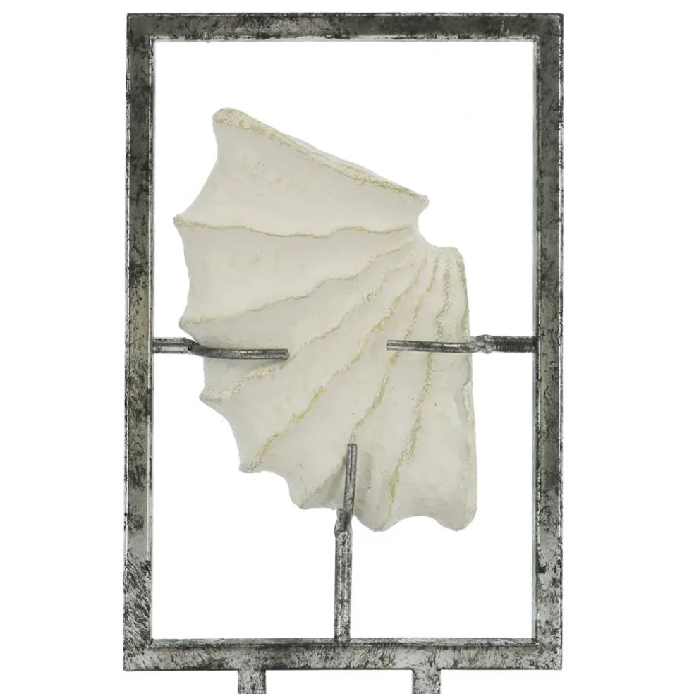 12.75" Silver & White Floating Shell Tabletop Décor by Ashland®