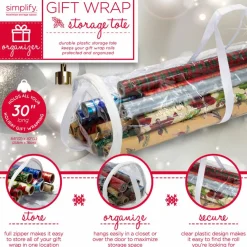 Simplify Clear Gift Wrap Storage Bag