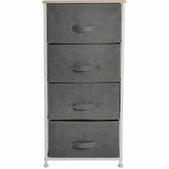 Simplify Gray 4 Drawer Storage Chest